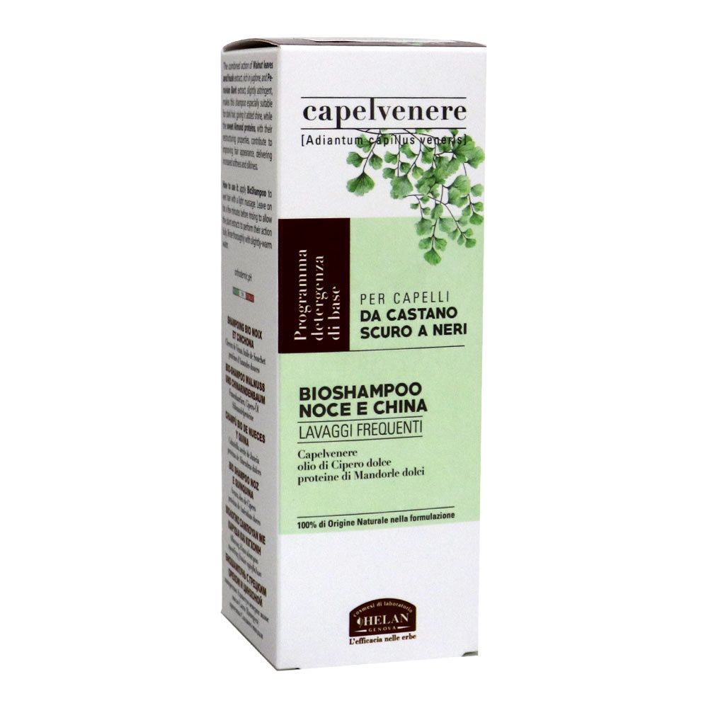 Helan Genova Capelvenere Walnut and Peruvian Bark BioShampoo 200 ml 63N