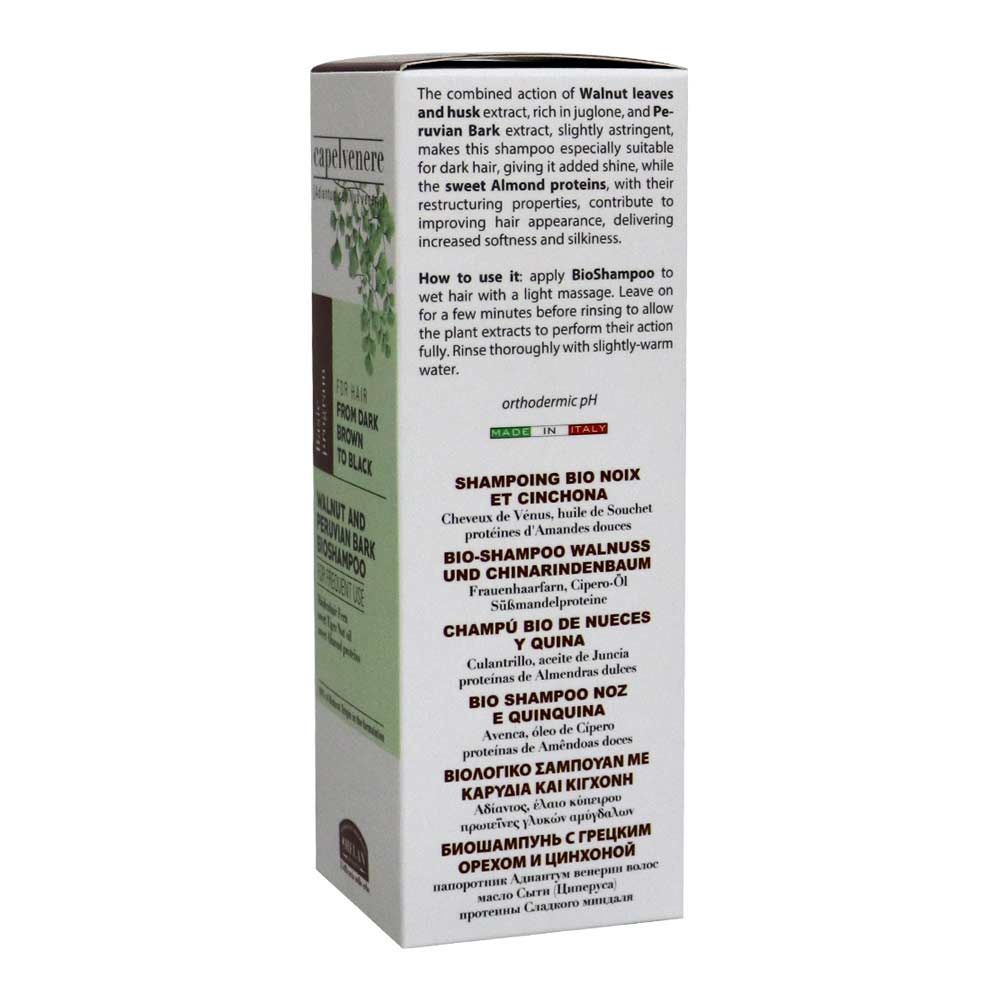 Helan Genova Capelvenere Walnut and Peruvian Bark BioShampoo 200 mL 63N