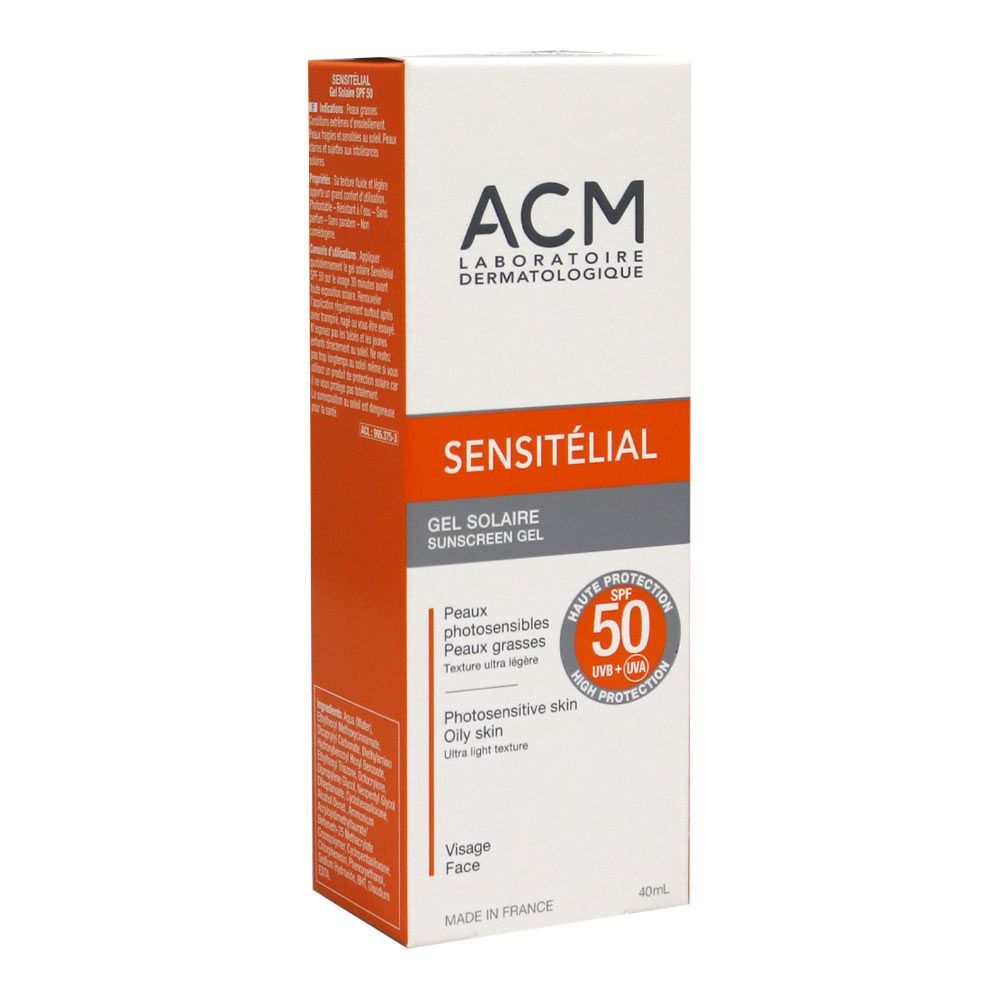 ACM Sensitelial SPF50 Sunscreen Gel 40 mL