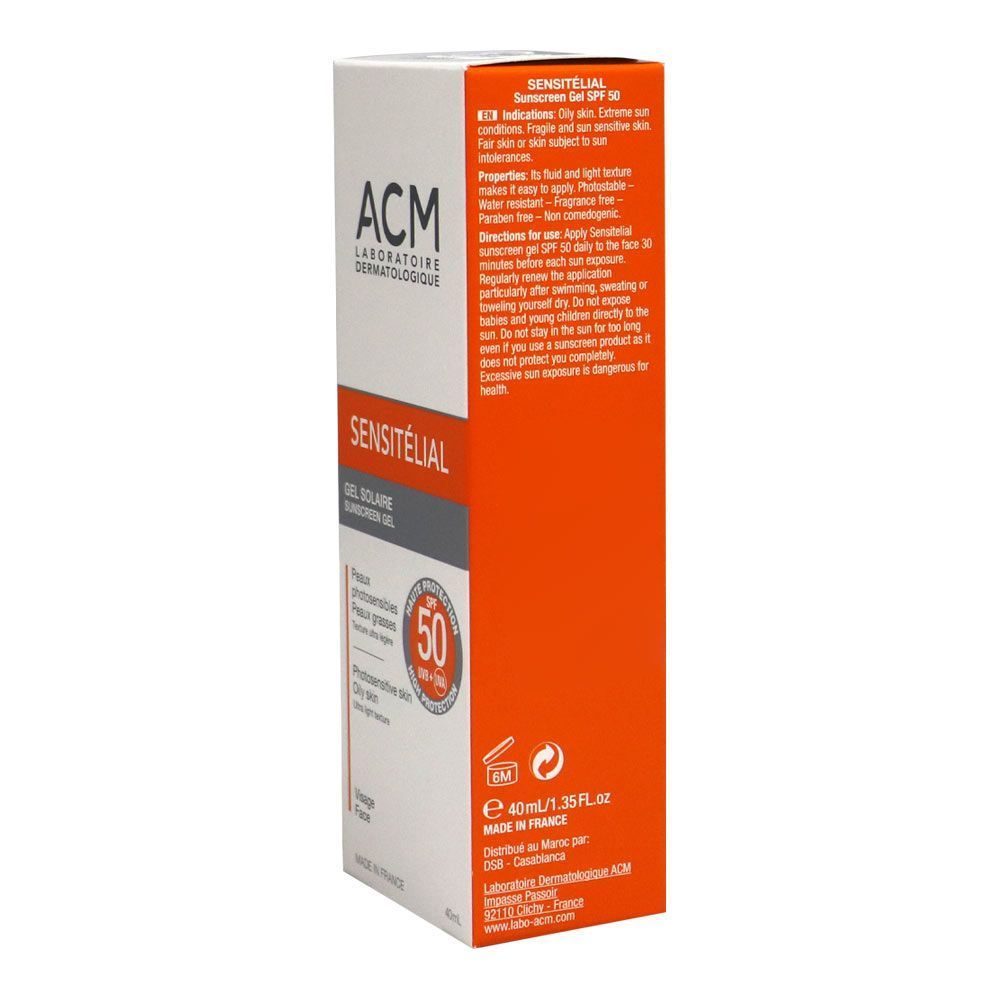 ACM Sensitelial SPF50 Sunscreen Gel 40 mL