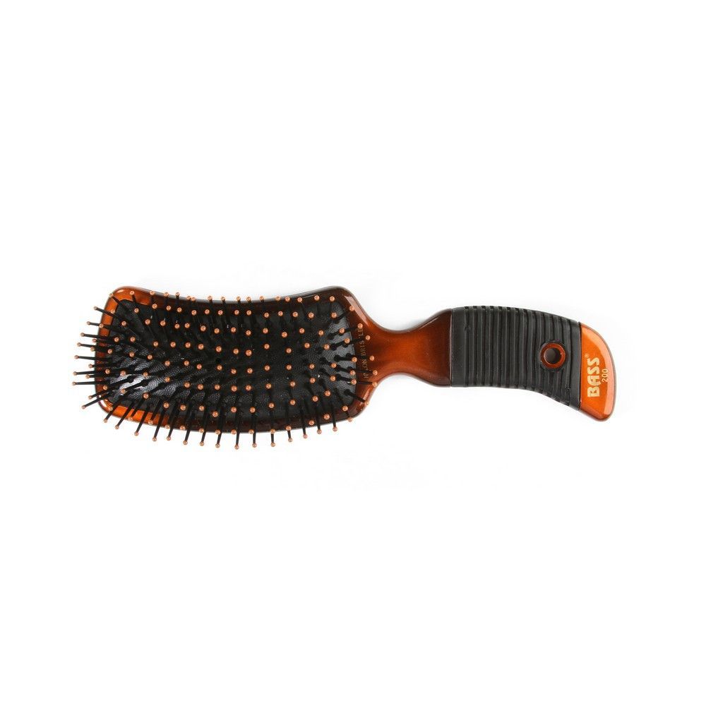 Bass Semi S Shaped Nylon Bristle Rubber Grip Brush 200