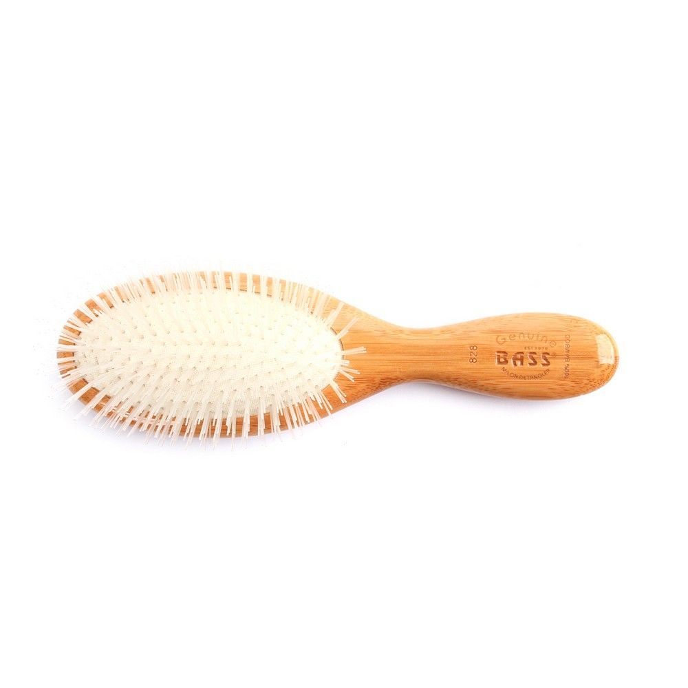 Bass Medium Oval Nylon Bristles Wet Detangler Brush 828