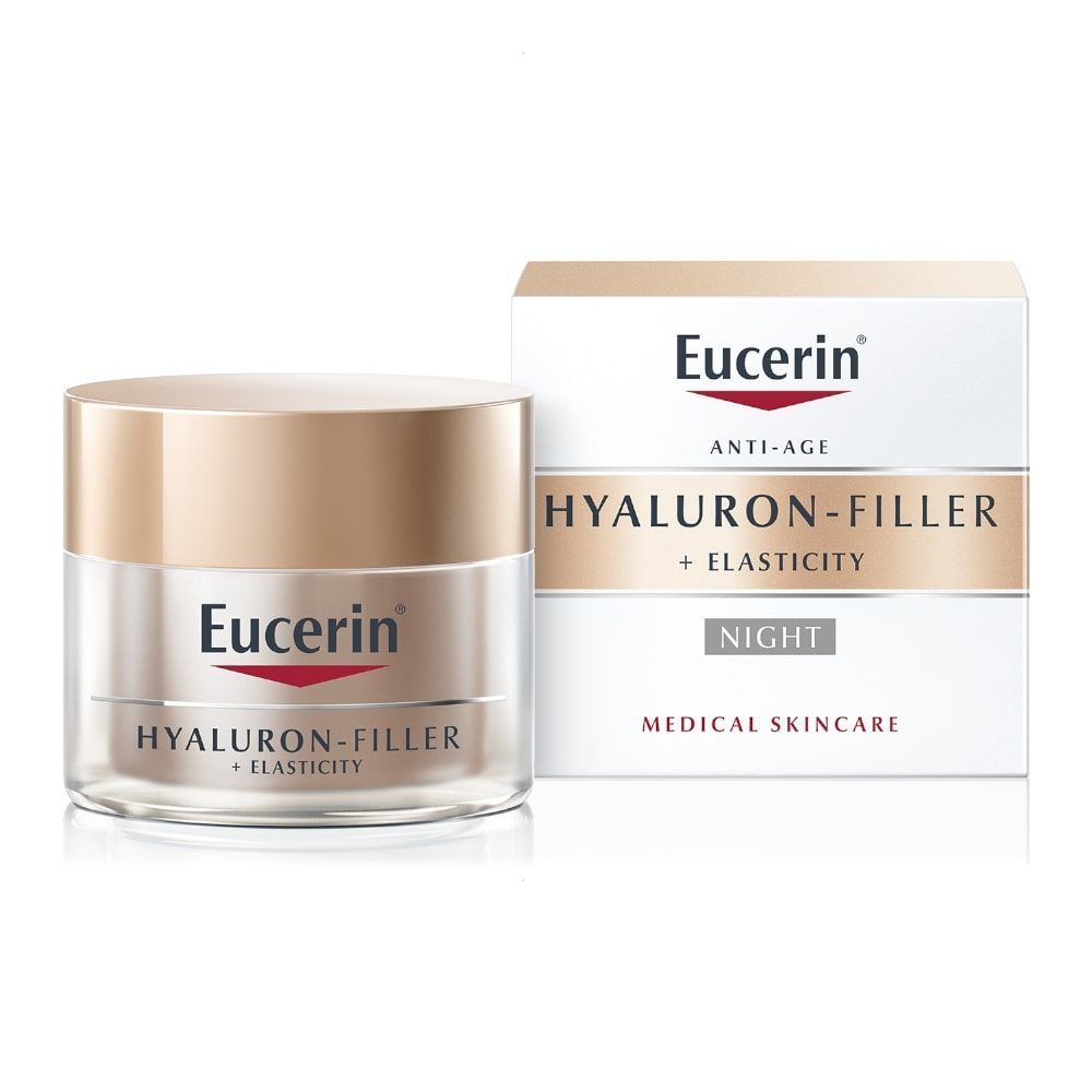 الكريم الليلي Eucerin Hyaluron-Filler + Elasticity Night Cream 50 مل