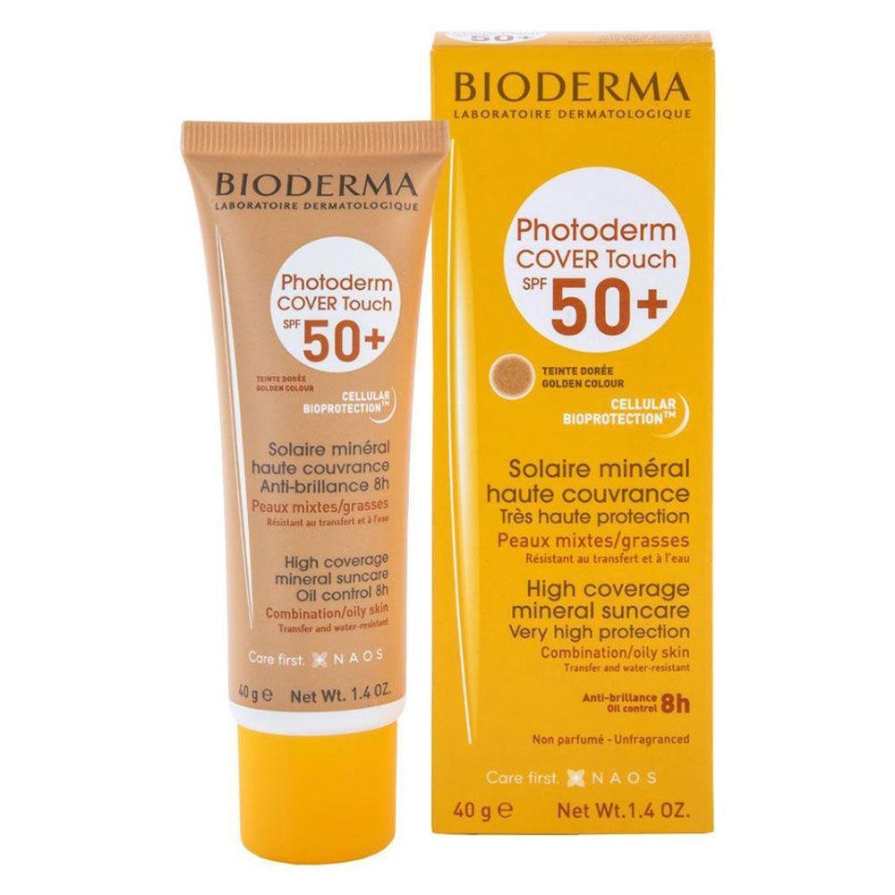 Bioderma Photoderm Cover Touch SPF50 + ذهبي 40 مل