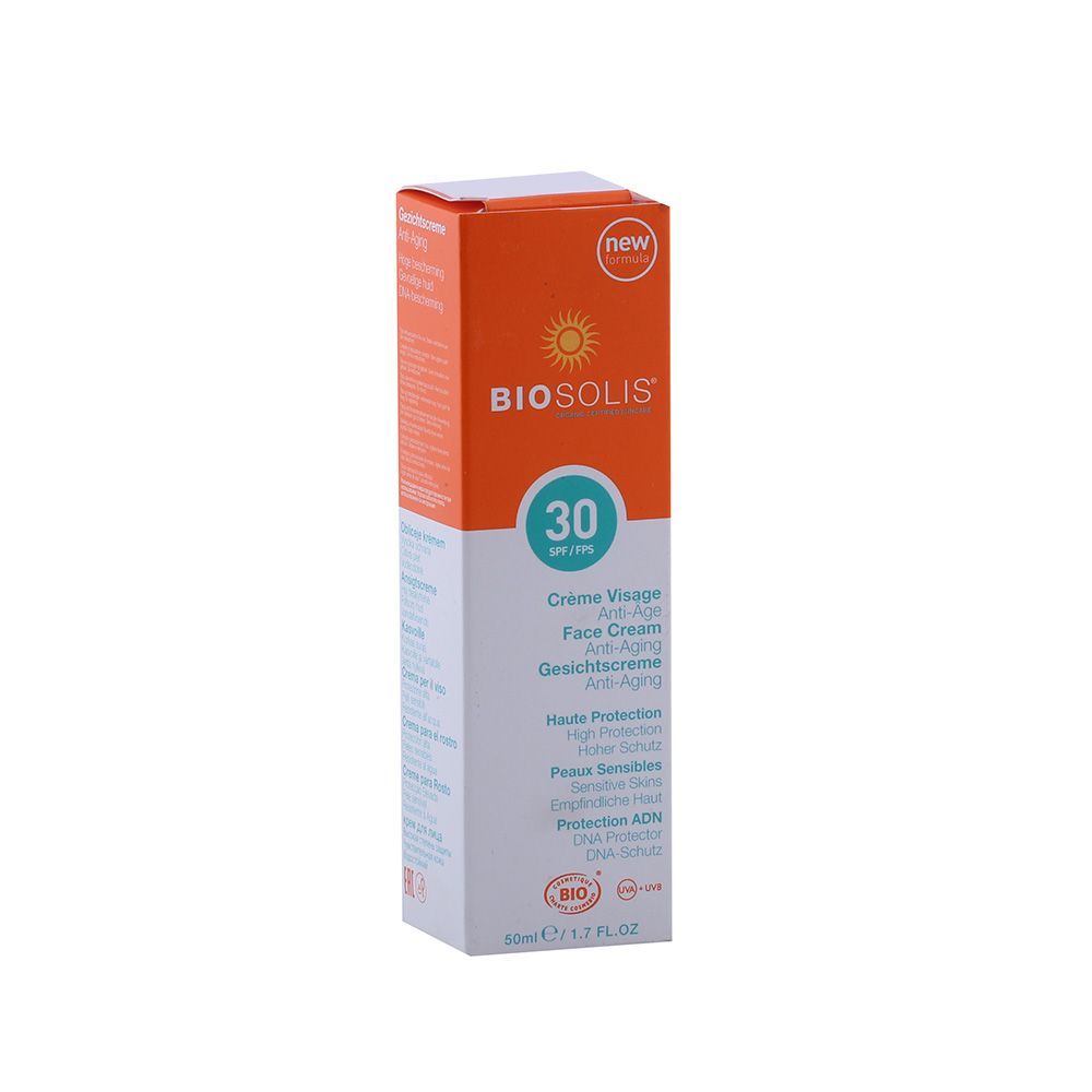 كريم الوجه المضاد للشيخوخة Biosolis SPF30 50 مل