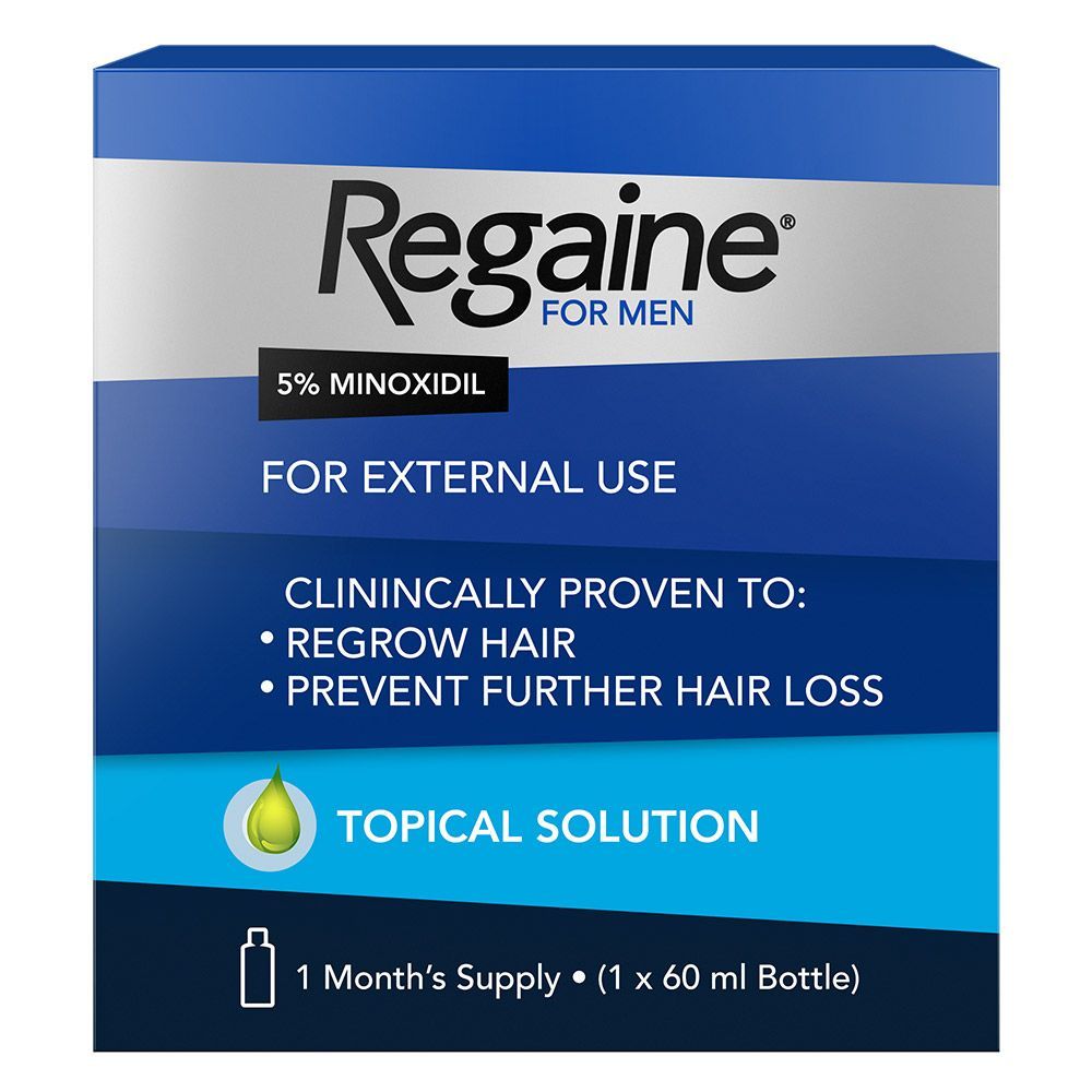 Regaine For Men 5% Minoxidil Topical Hair Regrowth Solution 60 mL