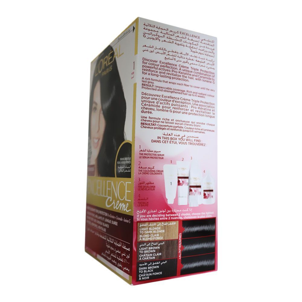 Loreal Paris Excellence Cream Hair Color 1&#039;s