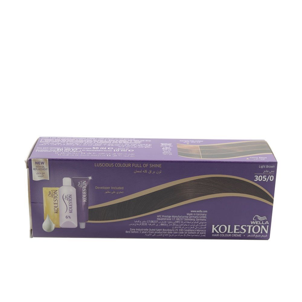 Wella Koleston Hair Color Cream Light Brown 305/0