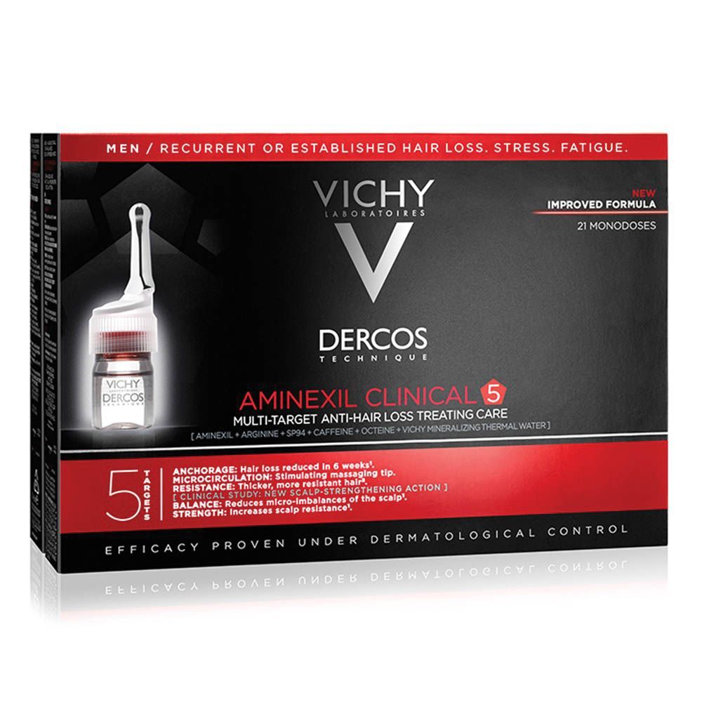 Vichy Dercos Aminexil Clinical 5 Men Monodoses 6 mL 21&#039;s