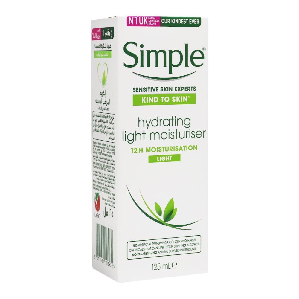 كريم مرطب خفيف من نوع Simple Kind To Skin Hydrating Light 125 مل