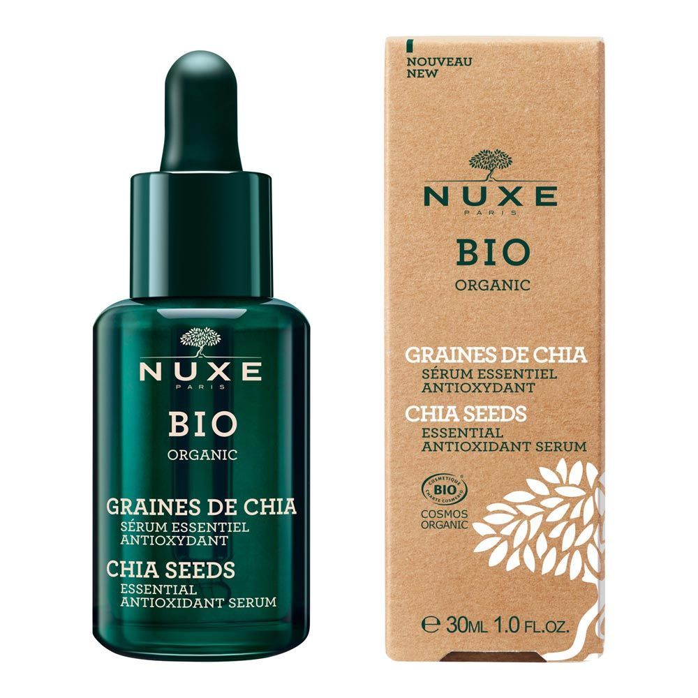 Nuxe Bio Organic Chia Seeds Essential Antioxidant Serum 30 ml. سيروم مضاد للأكسدة من Nuxe Bio Organic Chia Seed 30 مل