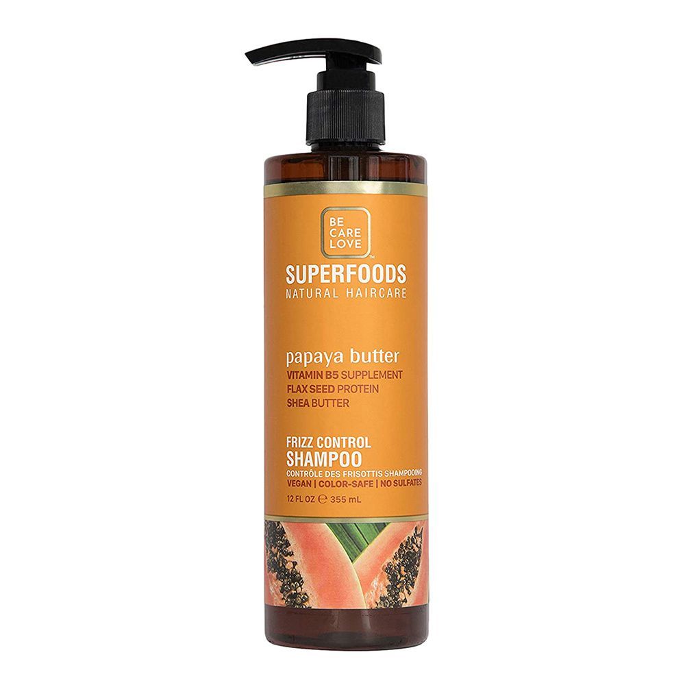 Be Care Love Superfoods Frizz Control Shampoo 355 مل