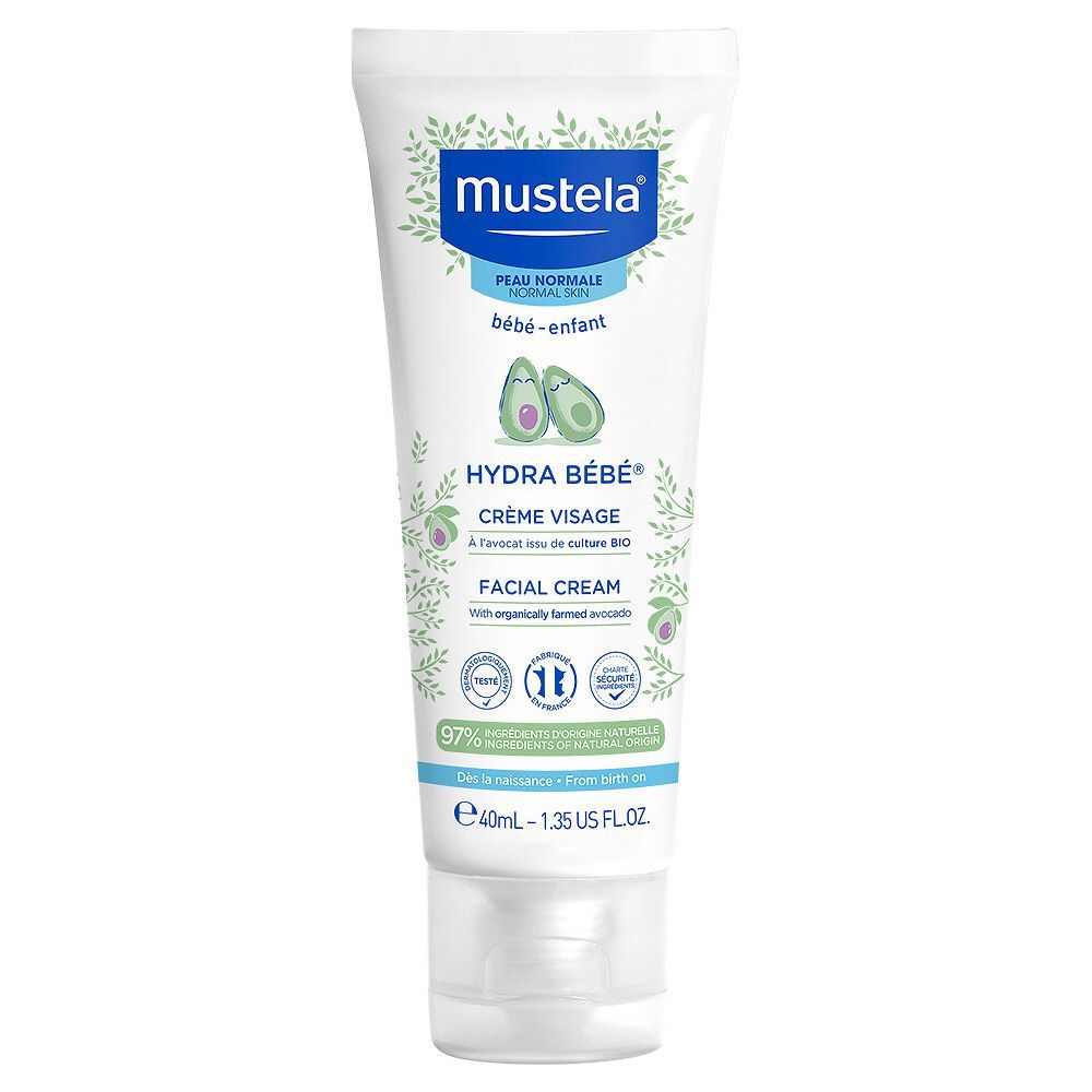 Mustela Hydra Bebe Facial Cream 1.35 fl oz, 40 mL