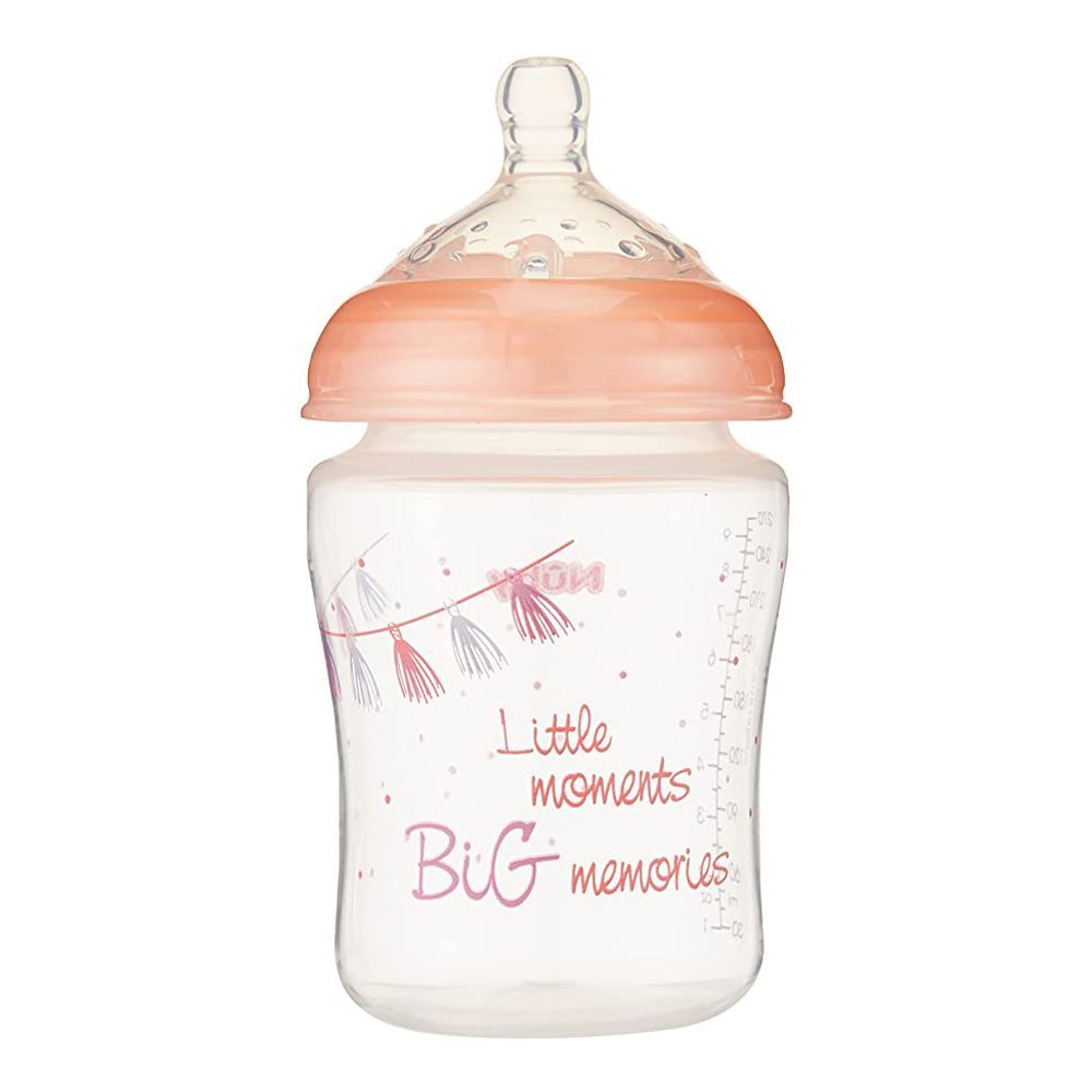 Nuby Little Moments SoftFlex 0+ month Pink Bottle 270 mL