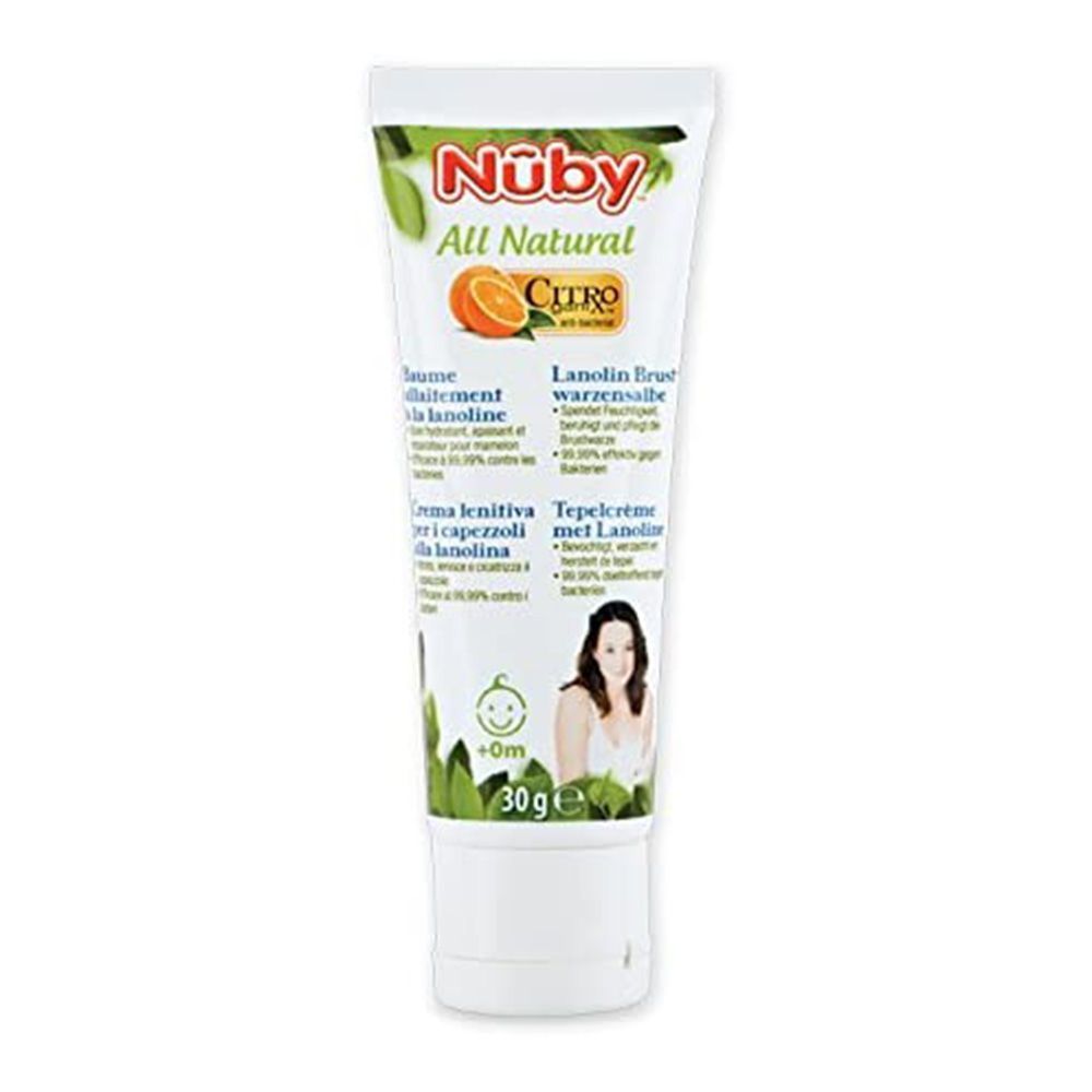 Nuby CitroGanix All Natural Lanolin Nursing Balm 30g