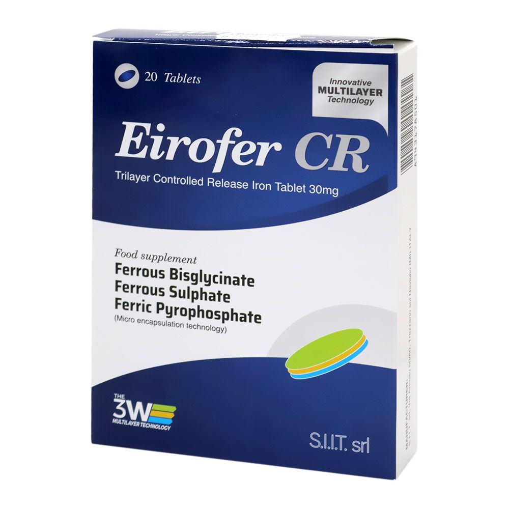 Eirofer CR بإطلاق الحديد الخاضع للرقابة 30 مجم 20 قرص