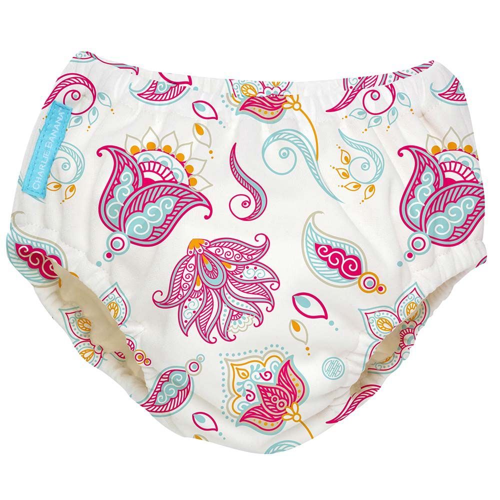 Charlie Banana 2-in-1 Reusable Swim Diaper Training Pants Cotton Bliss Medium 1&#039;s 8870448