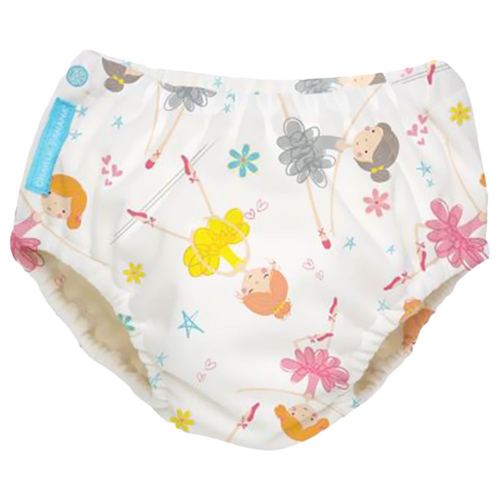 Charlie Banana Reusable Swim Diaper Diva Ballerina Medium 1&#039;s 8870384