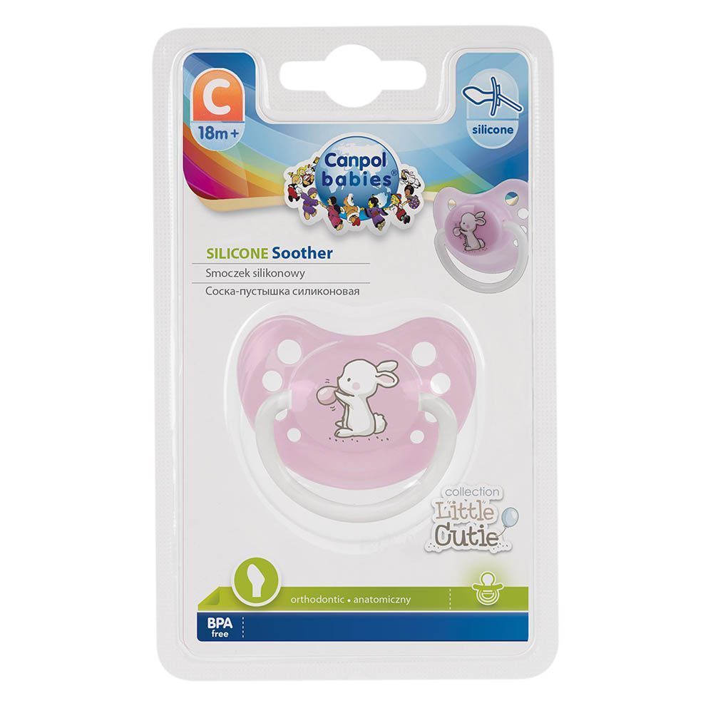 Canpol Babies Little Cutie Orthodontic Silicone Soother Over 18 Months 23/264