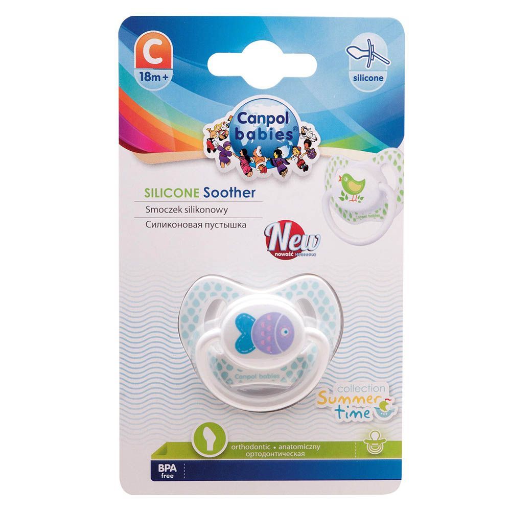 Canpol Babies Orthodontic Silicone Soother Summertime Design