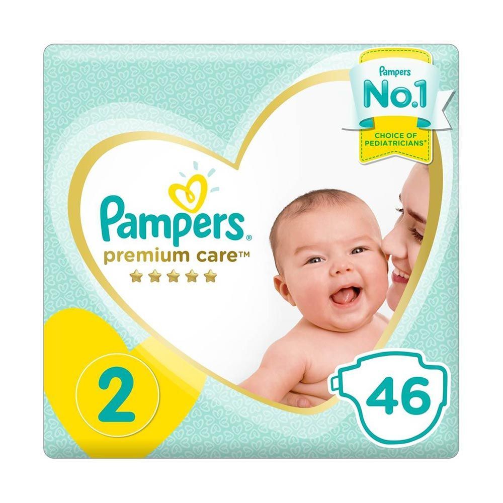 Pampers Premium Care Size 2 3-6 kg Value Pack 46&#039;s