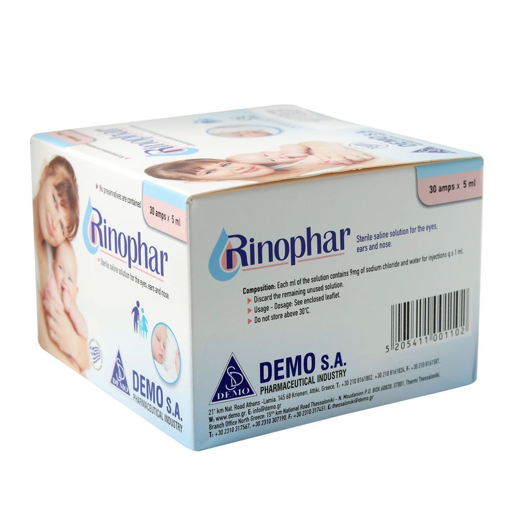 Rhinophar Sterile Saline Solution 5 mL 30&#039;s