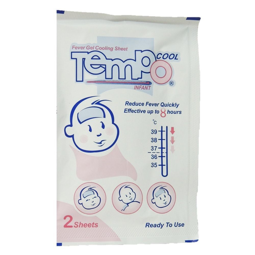 Tempo Cool Infant Fever Gel Cooling Sheet 4&#039;s