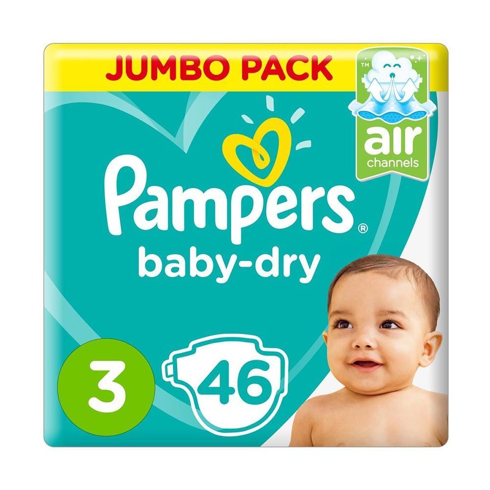 Pampers Active Baby Dry 3 4-9 kg Medium 46&#039;s