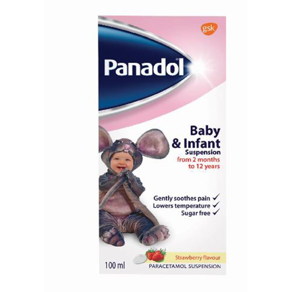 Panadol Baby And Infant Suspension 120mg/5mL 100 mL