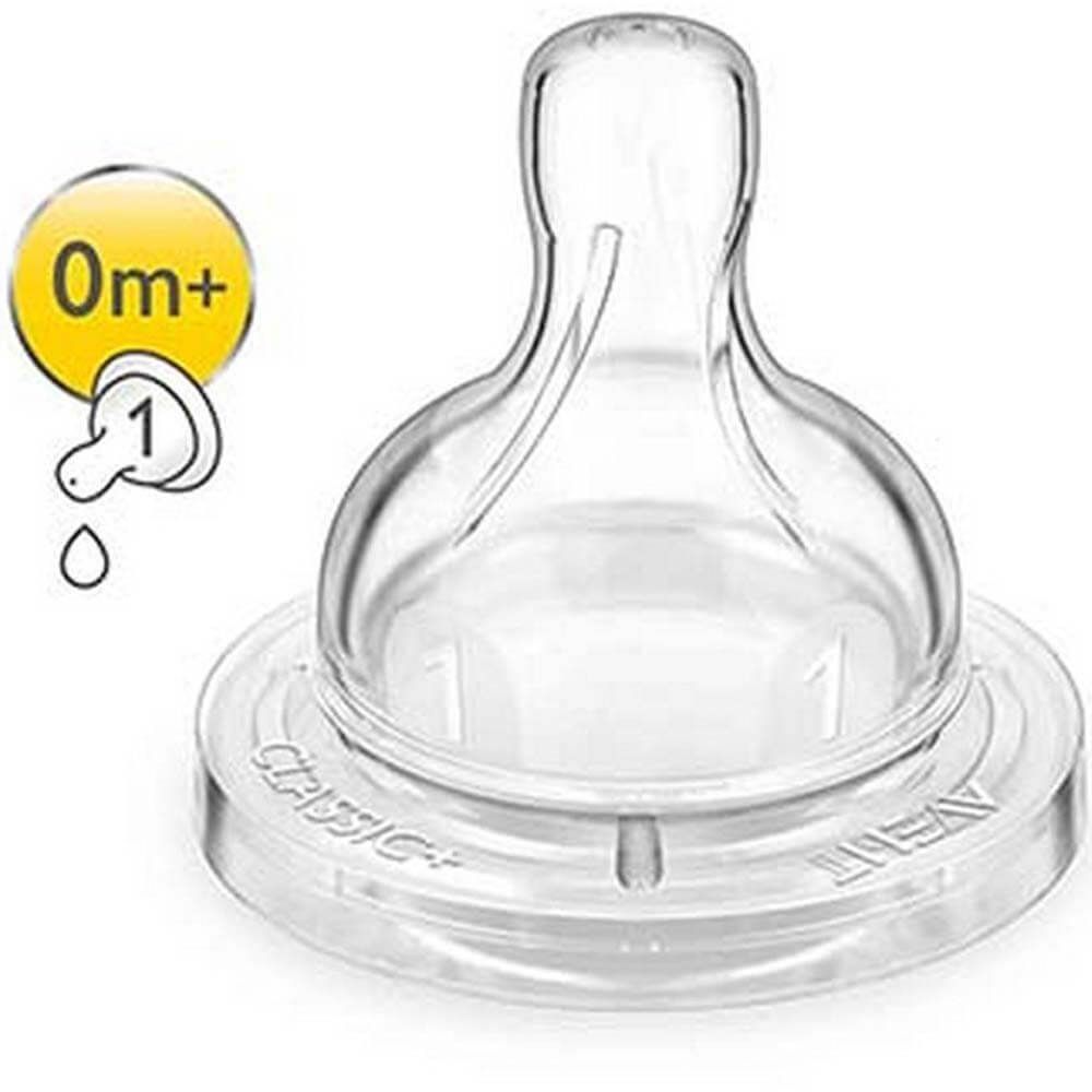 Philips Avent Silicone Teats 1 Hole 2&#039;s SCF631/27