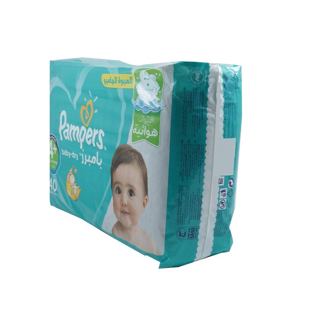 بامبرز Baby-Dry 4+ 10-15 kg 40's