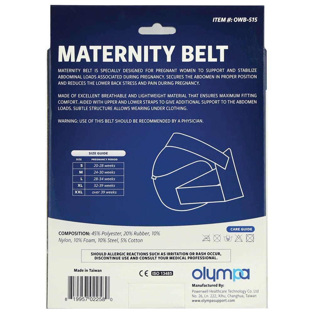 Olympa Maternity Belt Pink XL