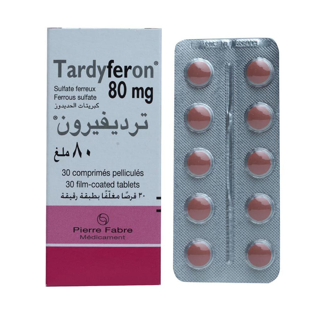 Tardyferon 80 mg Tablets 30&#039;s