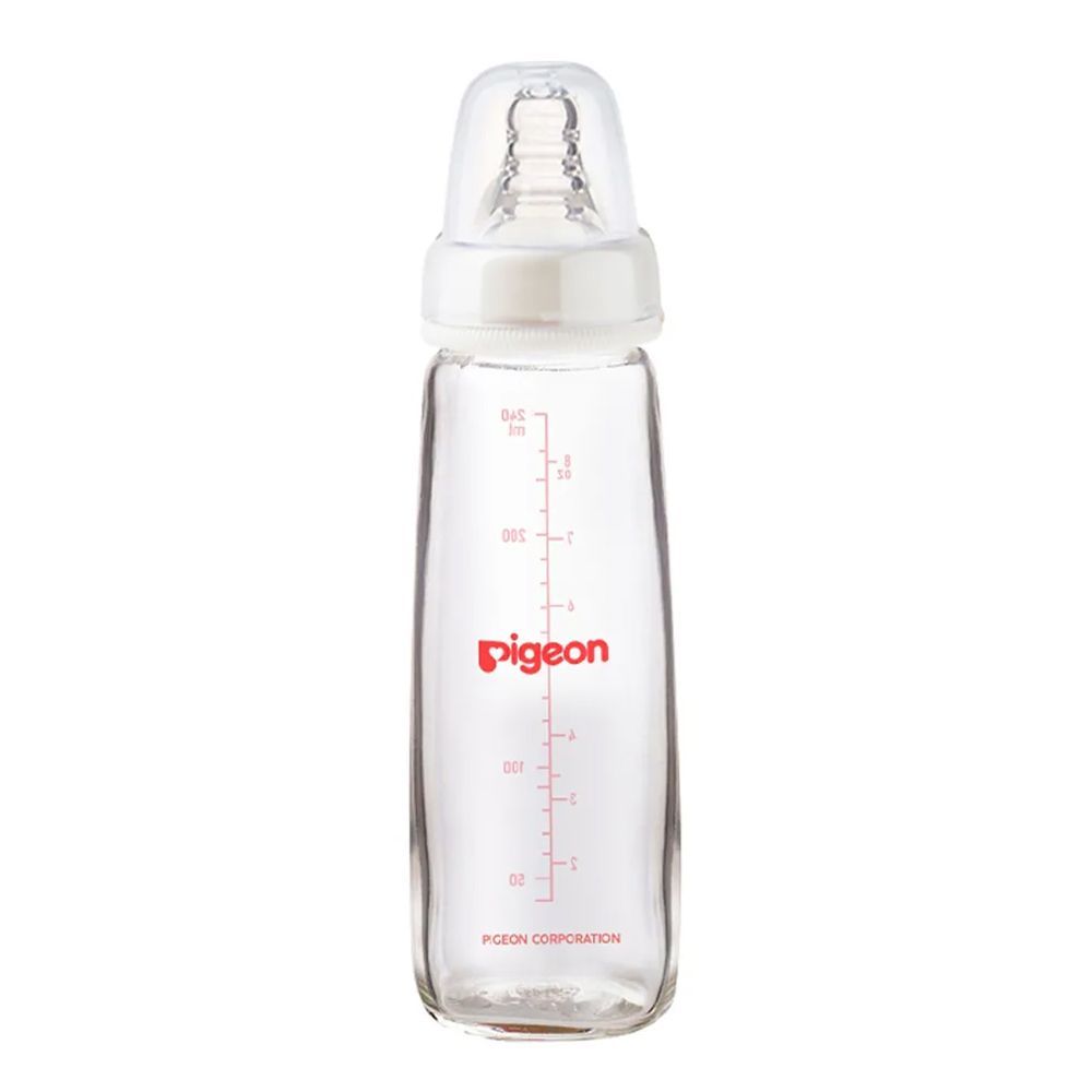 Pigeon Glass Feeding Bottle K-8 240 mL 00280