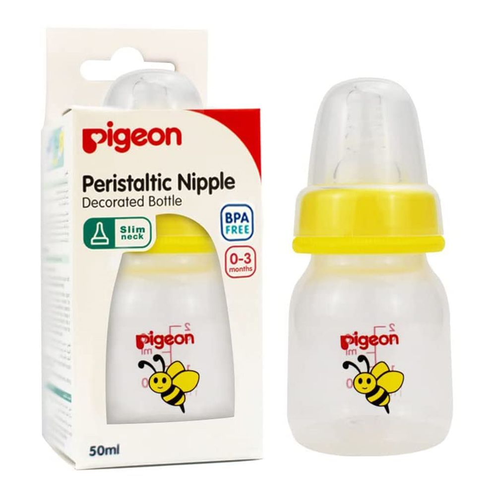 Pigeon Slim Neck Decorated Feeding Bottle 50 mL 00418 1&#039;s