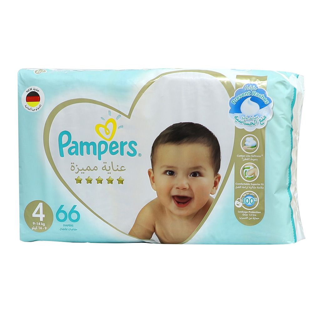 Pampers Premium Care 4, 9-14 Kg Maxi Jumbo Pack 66&#039;s 73679