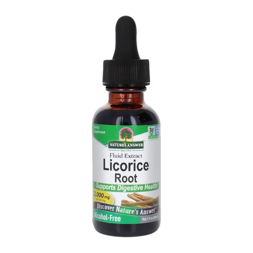 Nature's Answer Licorice Root 2000 mg Fluid Extracts 30 ml. قطرات عرق السوس من ناتشرز انسر