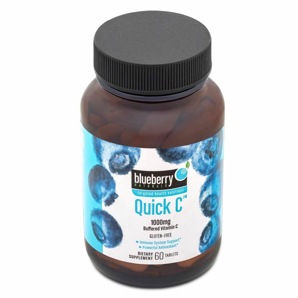 أقراص Blueberry Naturals مخزنة سريعة C 1000 مجم 60 قرص B0135