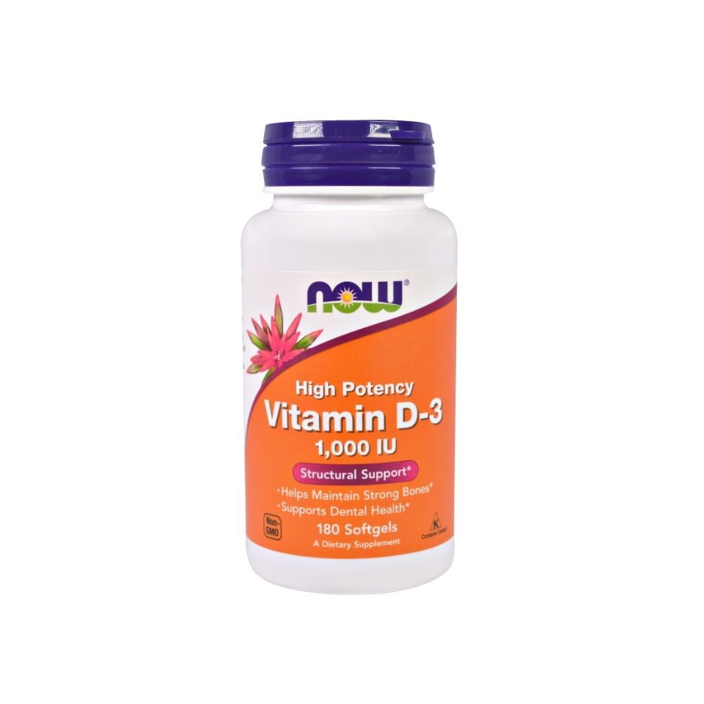 Now Vitamin D-3 1000IU Softgels 180&#039;s