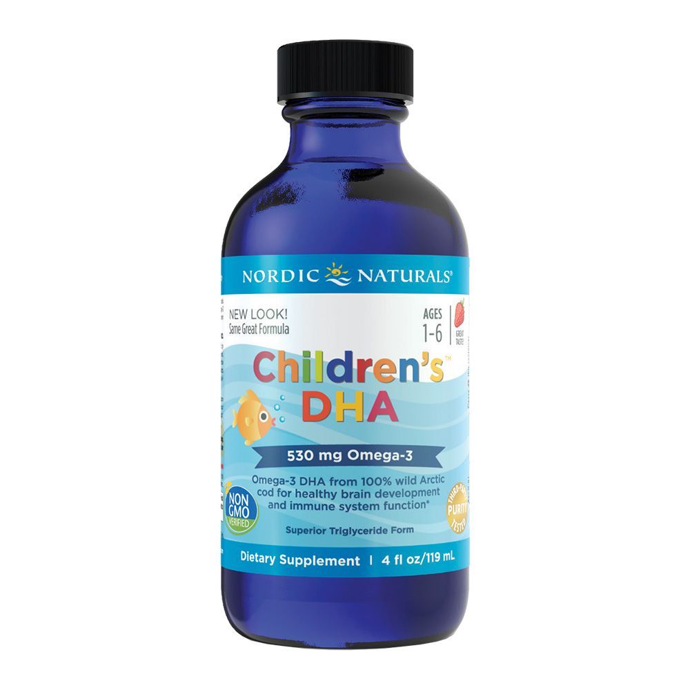 Nordic Naturals Children&#039;s DHA Omega 3 530 mg Syrup 119 mL