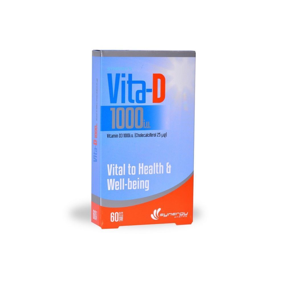 Synergy Vita-D 1000IU Tablets 60&#039;s