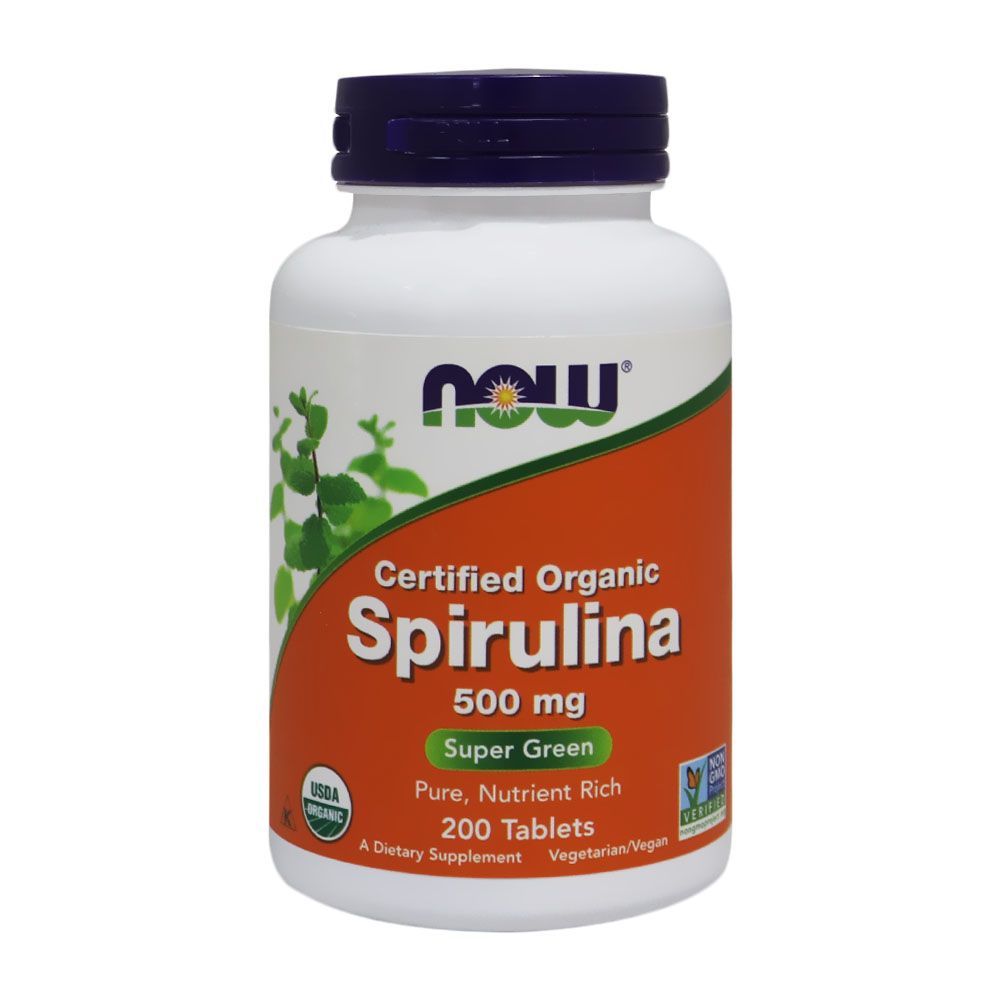 Now Spirulina 500 mg Tablets 200&#039;s