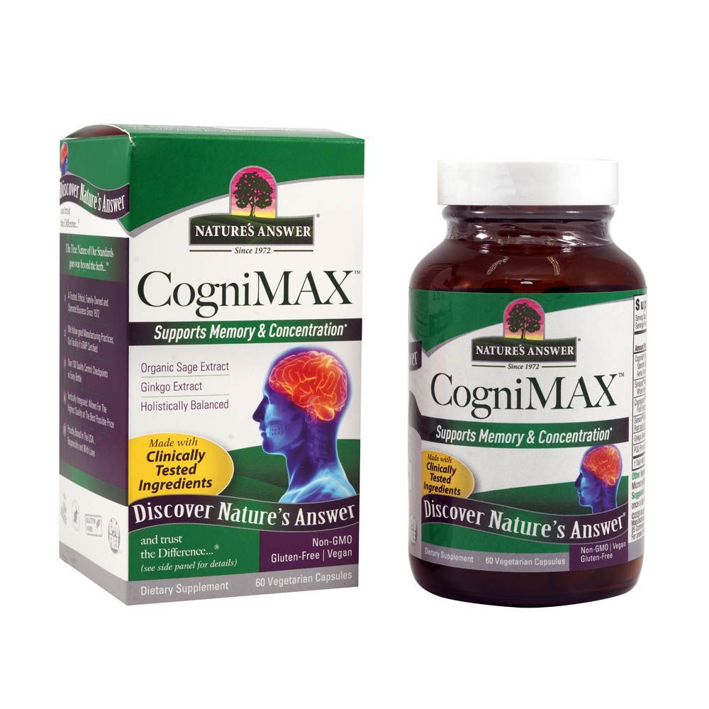 Nature's Answer Cognimax كبسولات نباتية 60 كبسولة