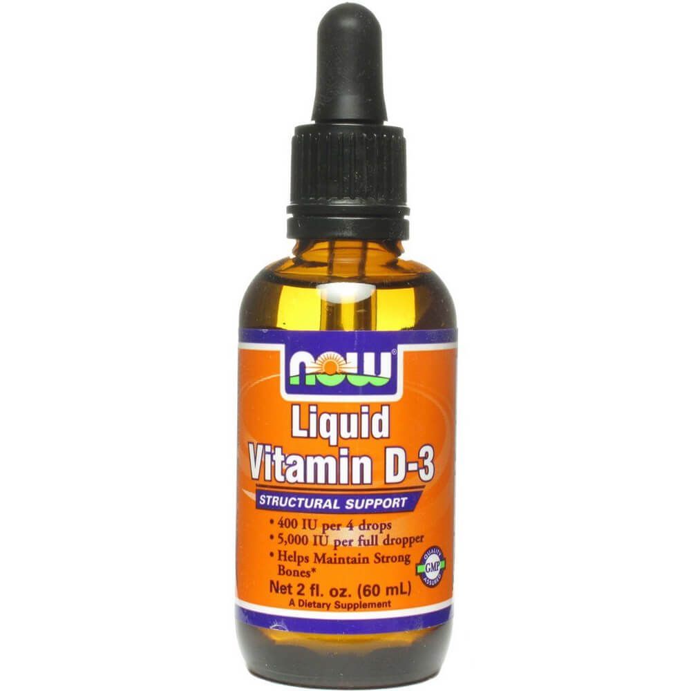Now Liquid Vitamin D-3 Drops 60 mL