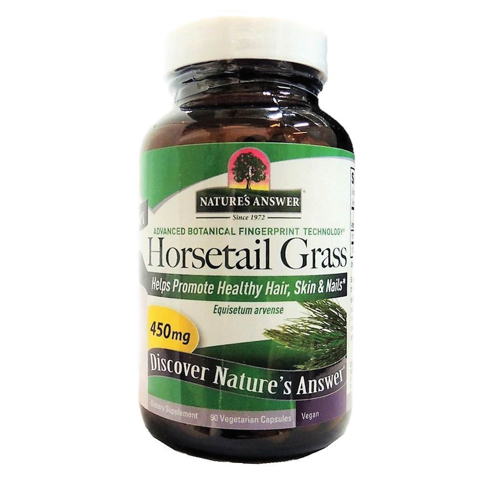 Nature&#039;s Answer Horsetail Grass 450 mg Vegetarian Capsules 90&#039;s