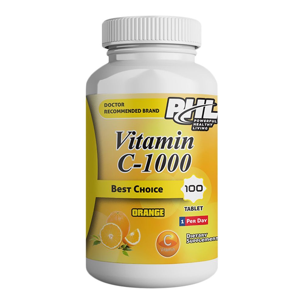 PHL Vitamin C 1000 mg Tablets 100&#039;s