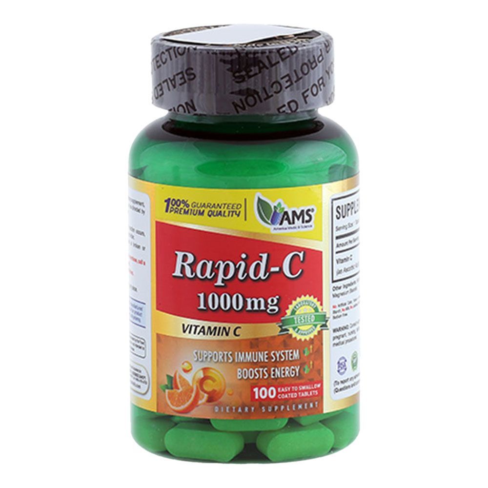 AMS Rapid-C 1000 mg Vitamin C Tablets 100&#039;s