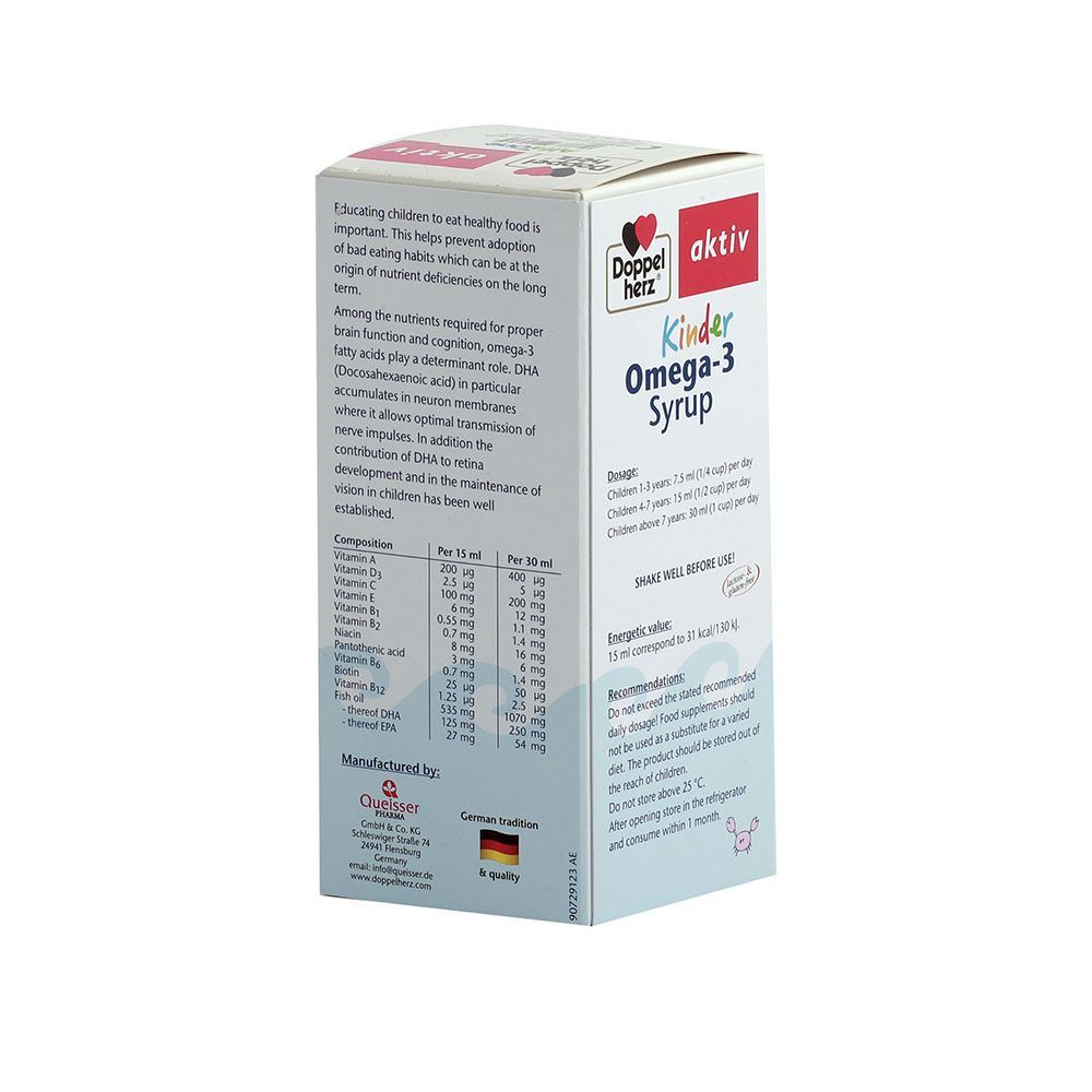 Doppelherz Aktiv Kinder Omega-3 Syrup 250 mL