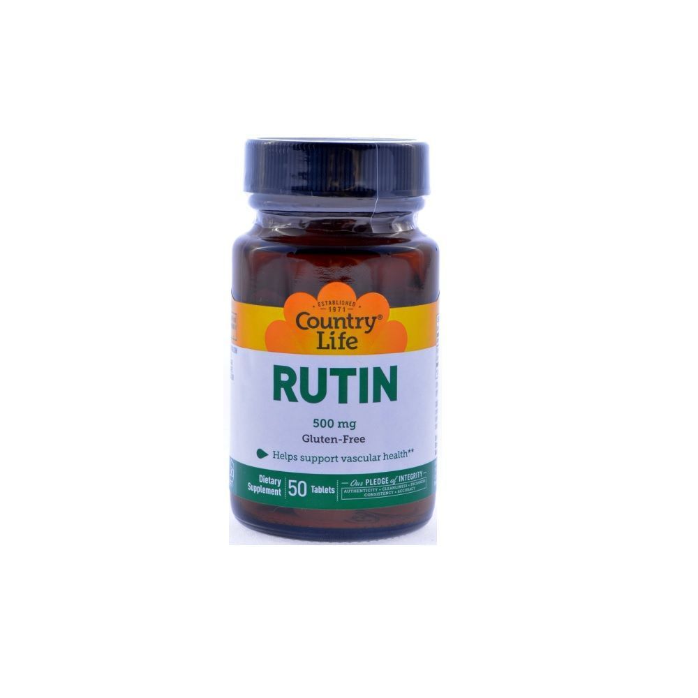 Country Life Rutin 500 mg Tablets 50&#039;s