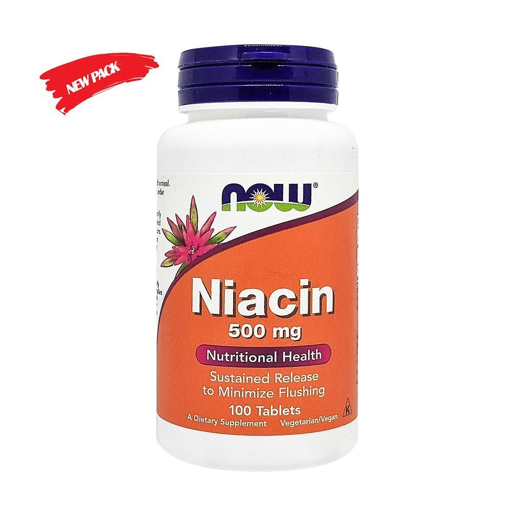 Now Niacin 500 mg Tablets 100&#039;s